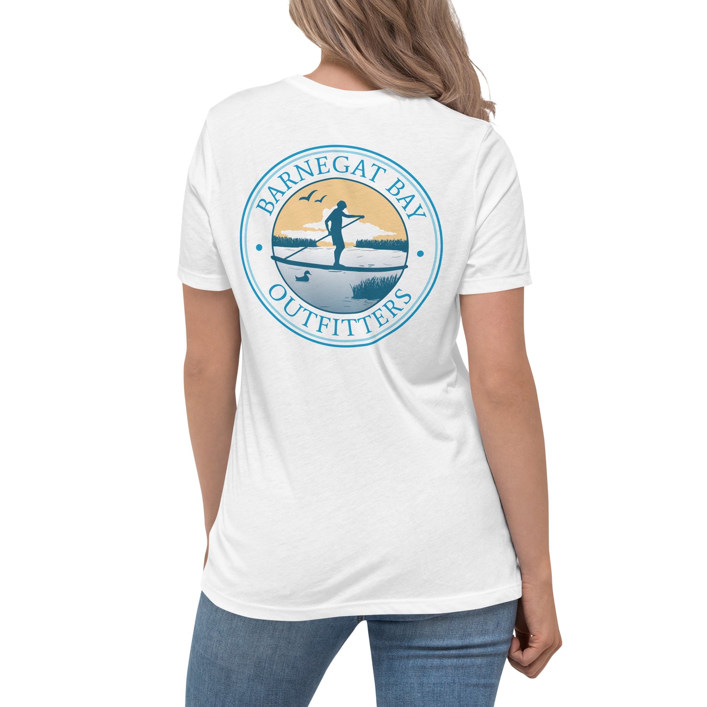 Barnegat Bay Outfitters Paddle Boarder Women's Relaxed T-Shirt