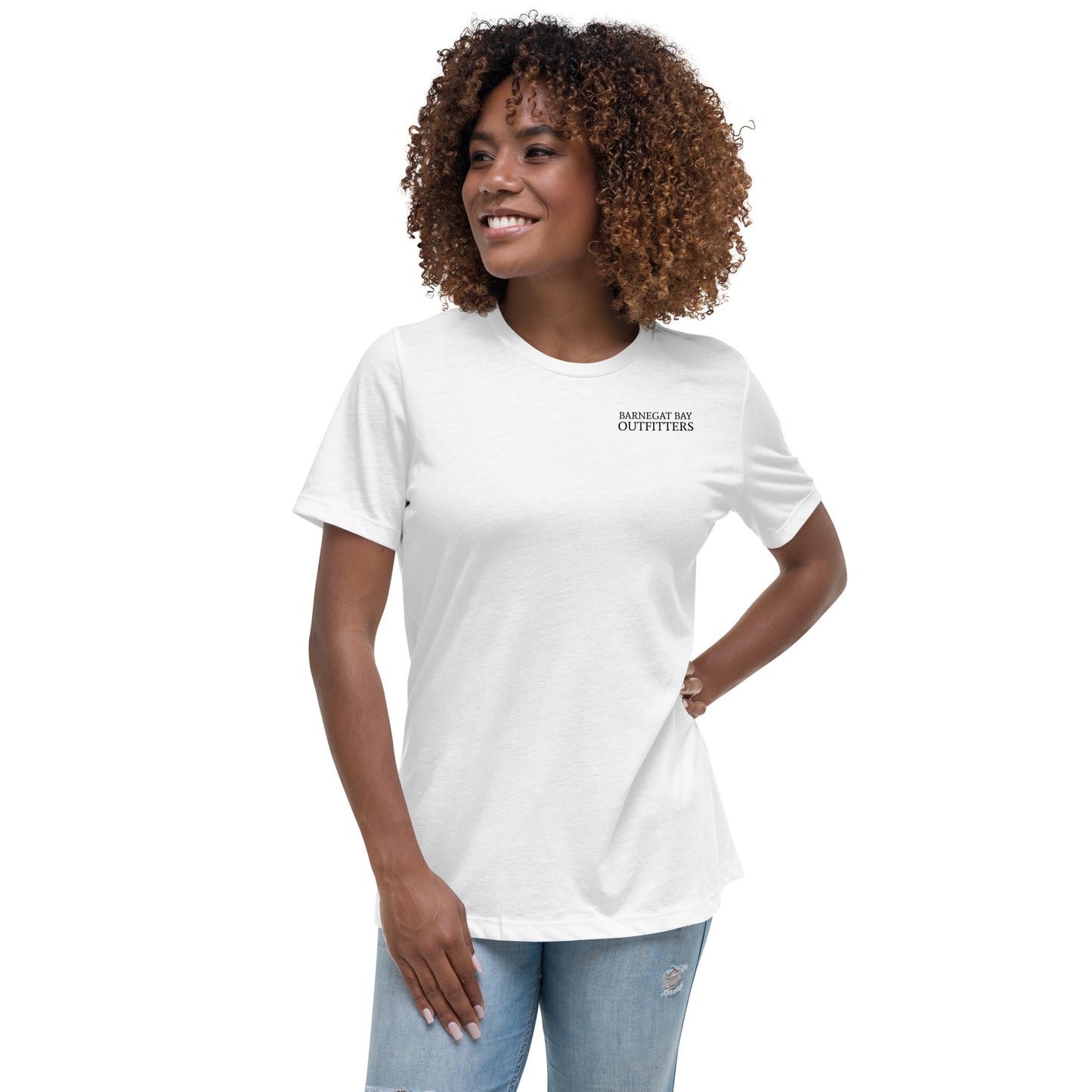 Barnegat Bay Outfitters Circle Logo Women's Relaxed T-Shirt - BK