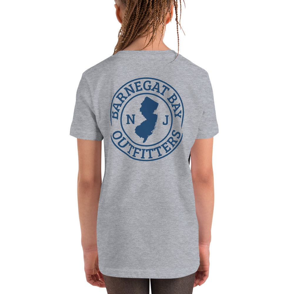 Barnegat Bay Outfitters Circle Logo Youth Short Sleeve