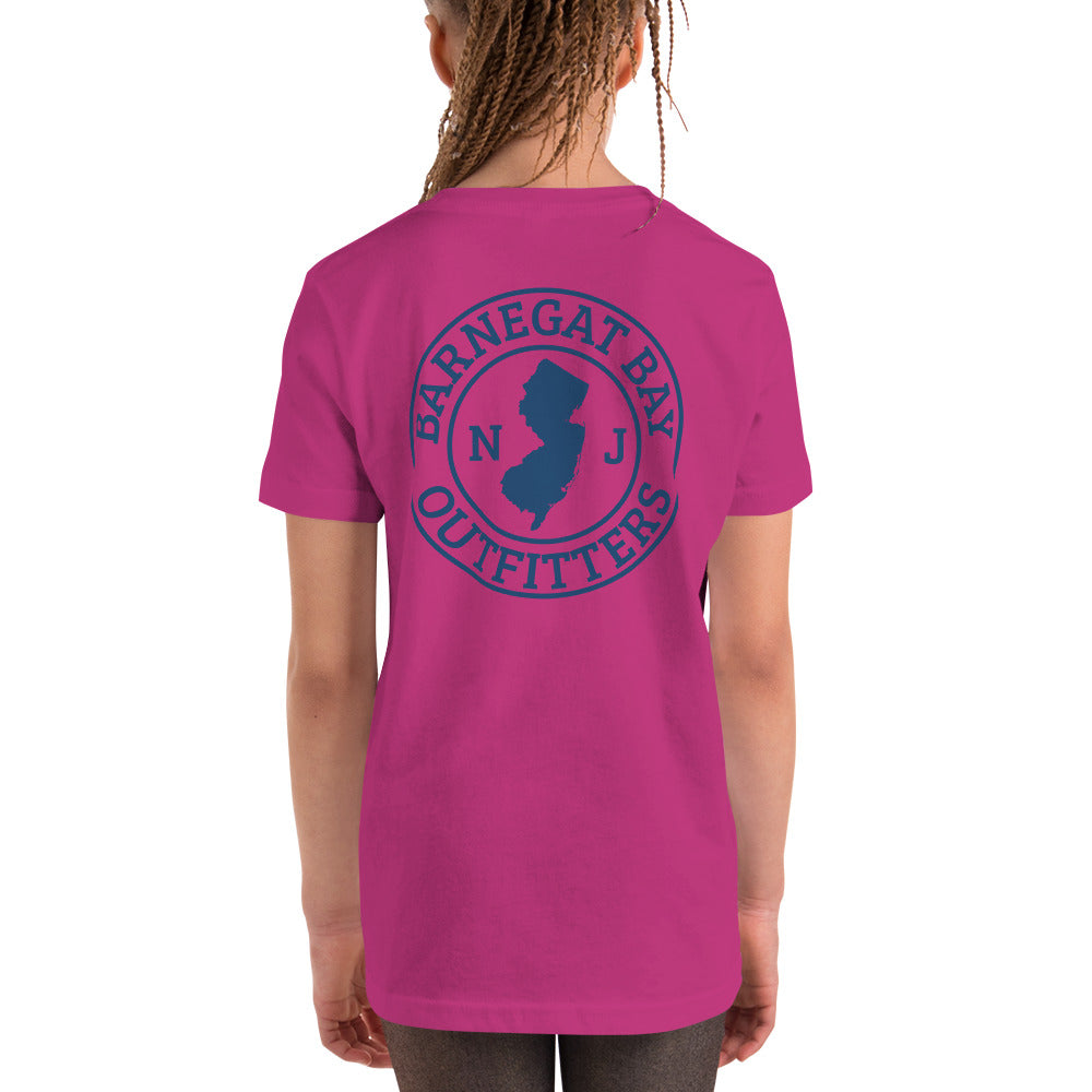 Barnegat Bay Outfitters Circle Logo Youth Short Sleeve