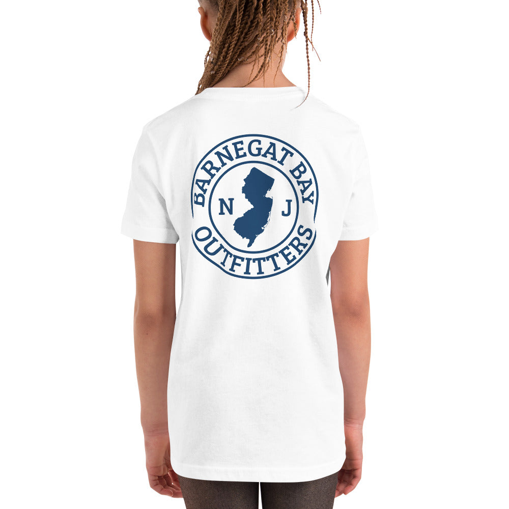 Barnegat Bay Outfitters Circle Logo Youth Short Sleeve